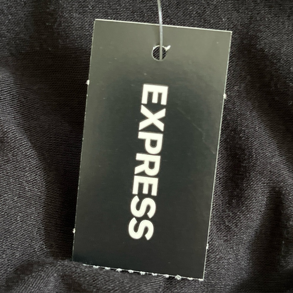 NWT Express One Eleven Strappy Black Tank Top Shirt Size XS Side Slits - Picture 4 of 13